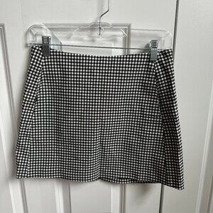 Urban outfitters black gingham miniskirt